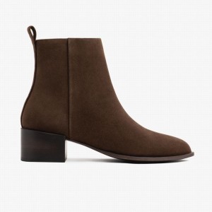 Botki Thursday Boots Tempo Damskie Kawa | MLQ2870UO