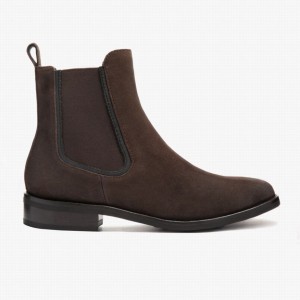 Buty Chelsea Thursday Boots Duchess Damskie Ciemny Brązowe | JPZ3563EE