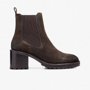 Buty Chelsea Thursday Boots Knockout Damskie Ciemny Oliwkowe | XYH6174HD