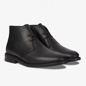 Buty Chukka Thursday Boots Scout Męskie Czarne | WUO6898ZK