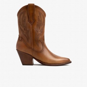 Buty Zachodnie Thursday Boots Sierra Damskie Brązowe | BTW7690IT