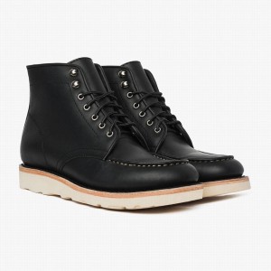 Kozaki Sznurowane Thursday Boots Diplomat Męskie Czarne | LCW1364TP