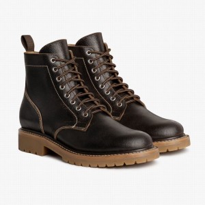 Kozaki Sznurowane Thursday Boots Hero Męskie Cacao | KFT4236NW