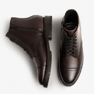 Kozaki Sznurowane Thursday Boots Major Męskie Old English | CEK4282WE