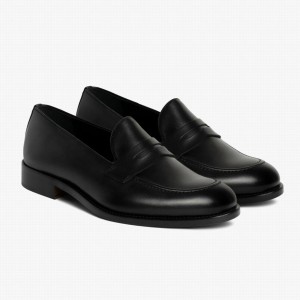 Loafersy Thursday Boots Lincoln Męskie Czarne | AGW75PZ