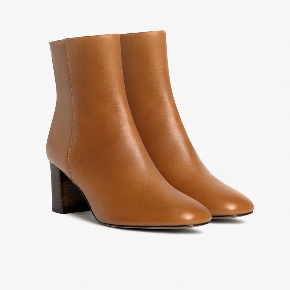 Botki Thursday Boots High Standard Damskie Toffee | RER870ES