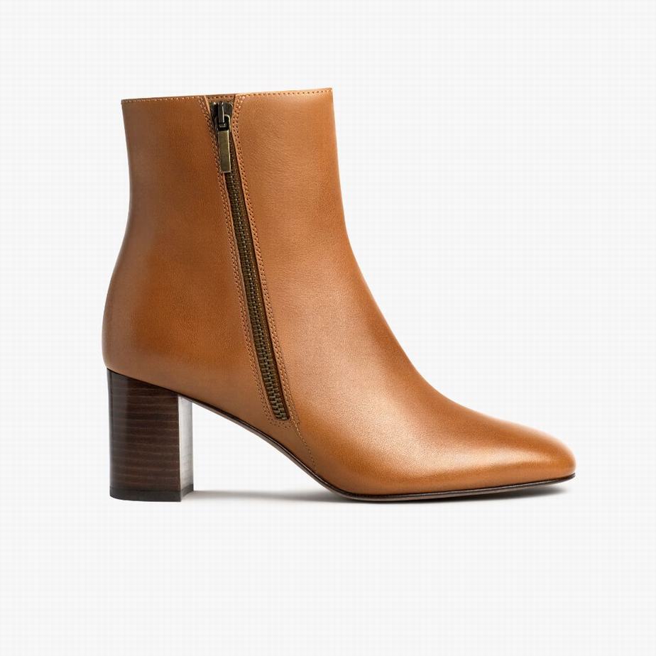 Botki Thursday Boots High Standard Damskie Toffee | RER870ES