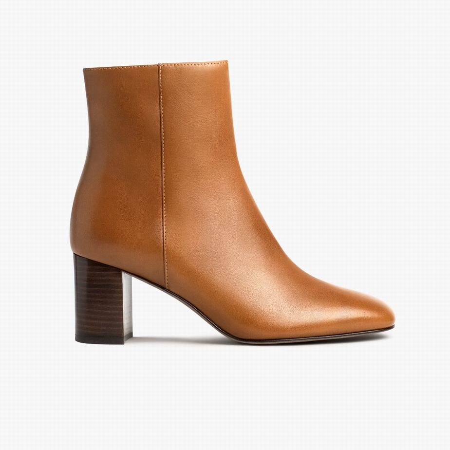 Botki Thursday Boots High Standard Damskie Toffee | RER870ES