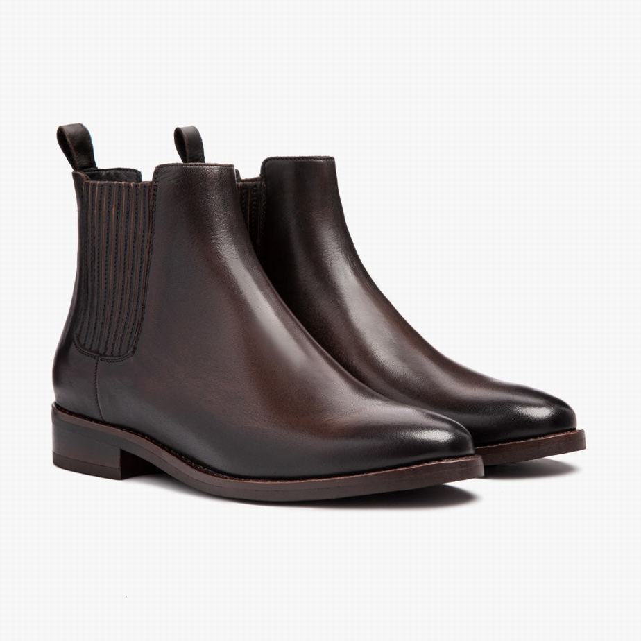 Buty Chelsea Thursday Boots Dreamer Damskie Czarne Kawa | GVX1118WN