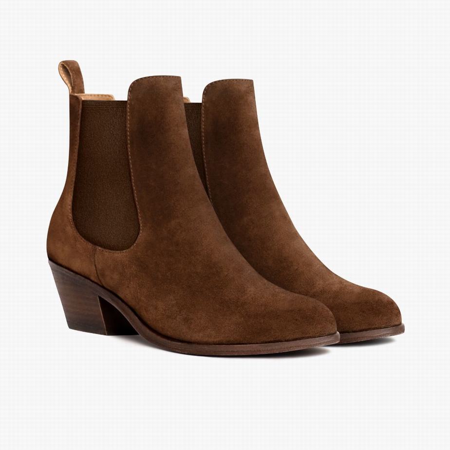 Buty Chelsea Thursday Boots Duchess Bootie Damskie Czekolada | RCF7568XL