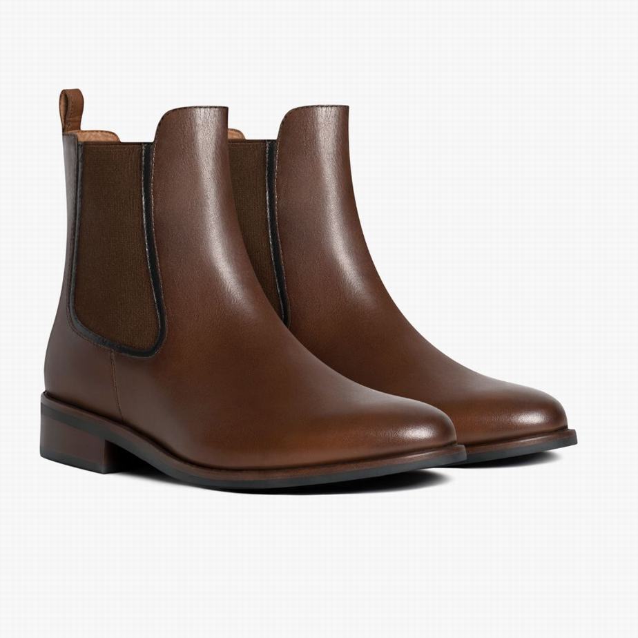 Buty Chelsea Thursday Boots Duchess Damskie Walnut | ENC2792AI