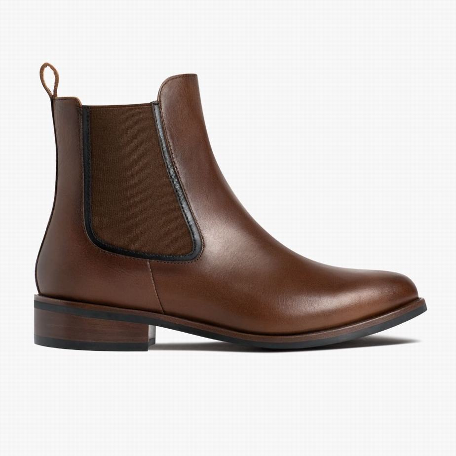 Buty Chelsea Thursday Boots Duchess Damskie Walnut | ENC2792AI