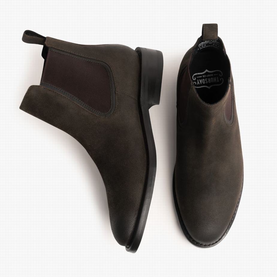 Buty Chelsea Thursday Boots Duke Męskie Ciemny Oliwkowe | ZSQ1762PW