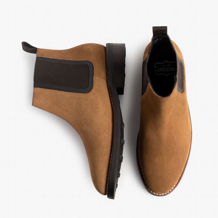 Buty Chelsea Thursday Boots Duke Męskie Pomarańczowe | YHR2914VM