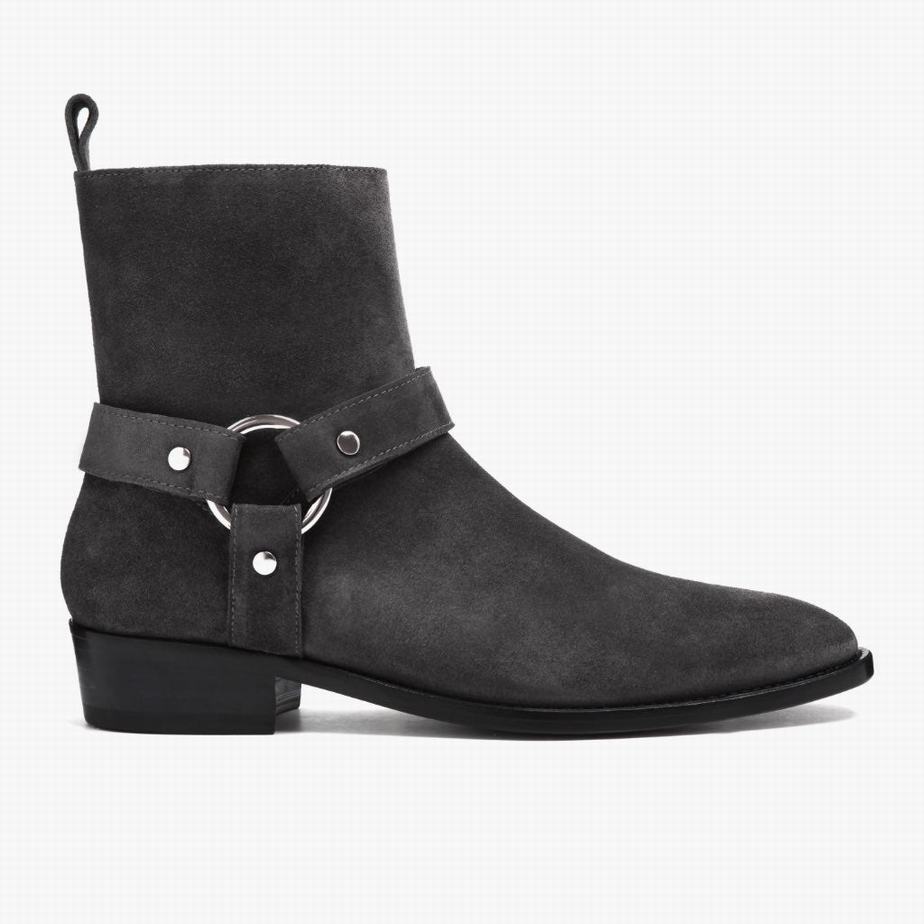 Buty Chelsea Thursday Boots Harness Męskie Szare | WBF5565QK