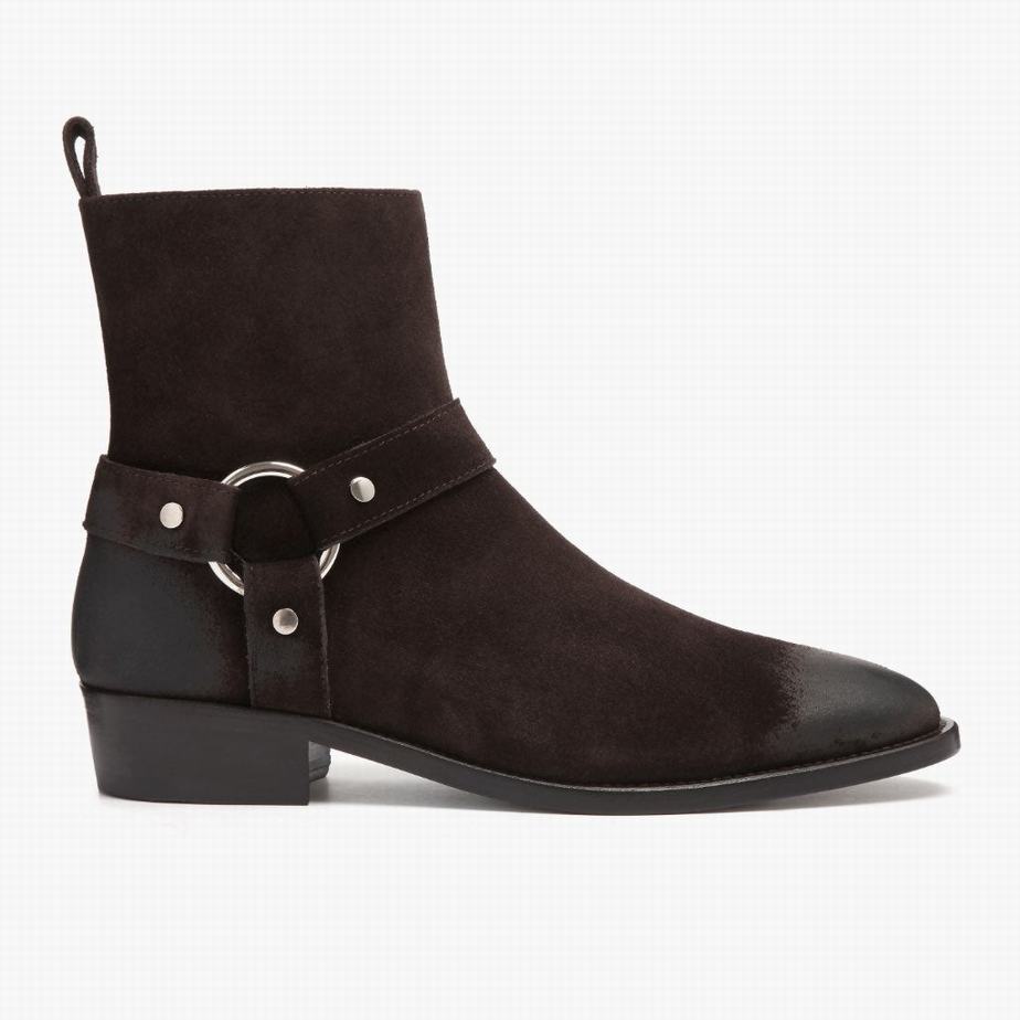 Buty Chelsea Thursday Boots Harness Męskie Ciemny Brązowe | JOH7433QX