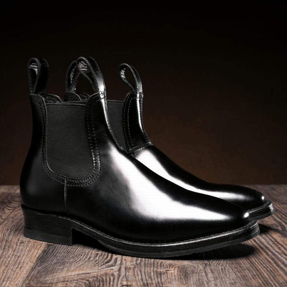 Buty Chelsea Thursday Boots Journeyman Męskie Czarne Ciemny Brązowe | HZR7141WY