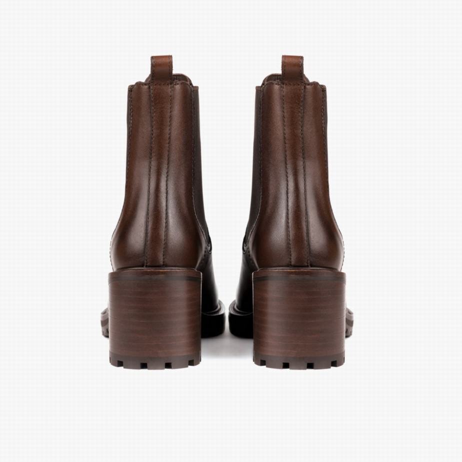 Buty Chelsea Thursday Boots Knockout Damskie Czekolada | OMU7226PE