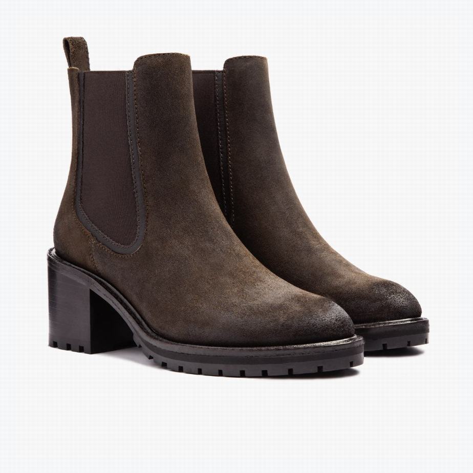 Buty Chelsea Thursday Boots Knockout Damskie Ciemny Oliwkowe | XYH6174HD