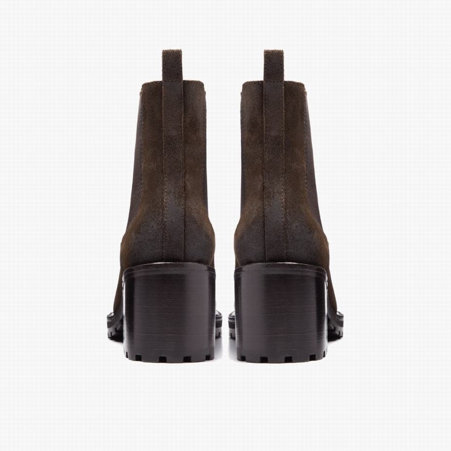 Buty Chelsea Thursday Boots Knockout Damskie Ciemny Oliwkowe | XYH6174HD