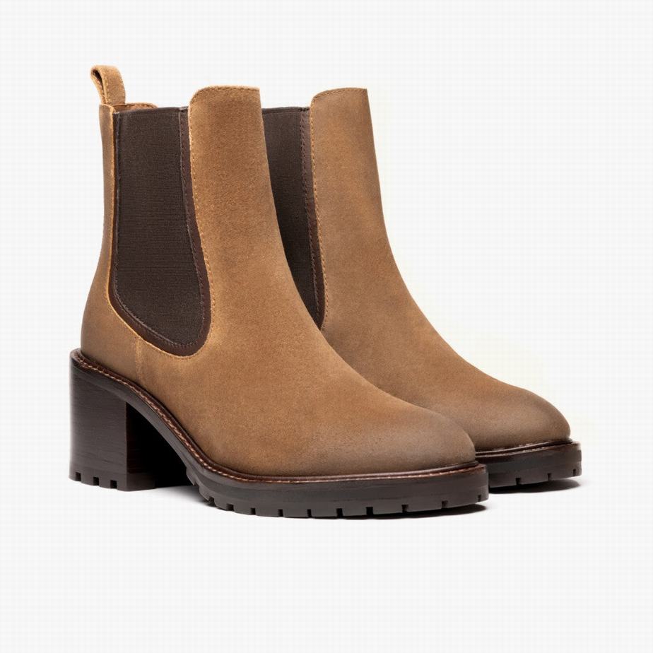 Buty Chelsea Thursday Boots Knockout Damskie Safari | GFM7971XQ