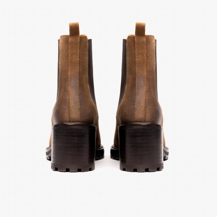 Buty Chelsea Thursday Boots Knockout Damskie Safari | GFM7971XQ