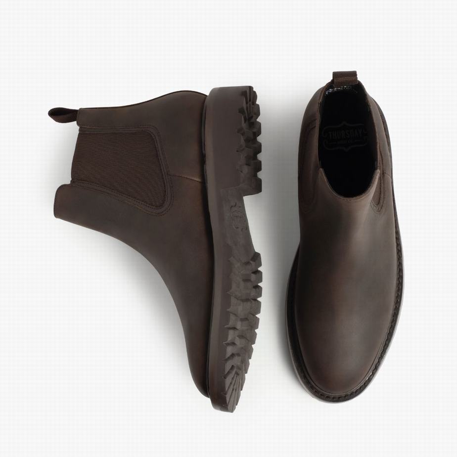 Buty Chelsea Thursday Boots Legend Męskie Brązowe | GIP6584AJ