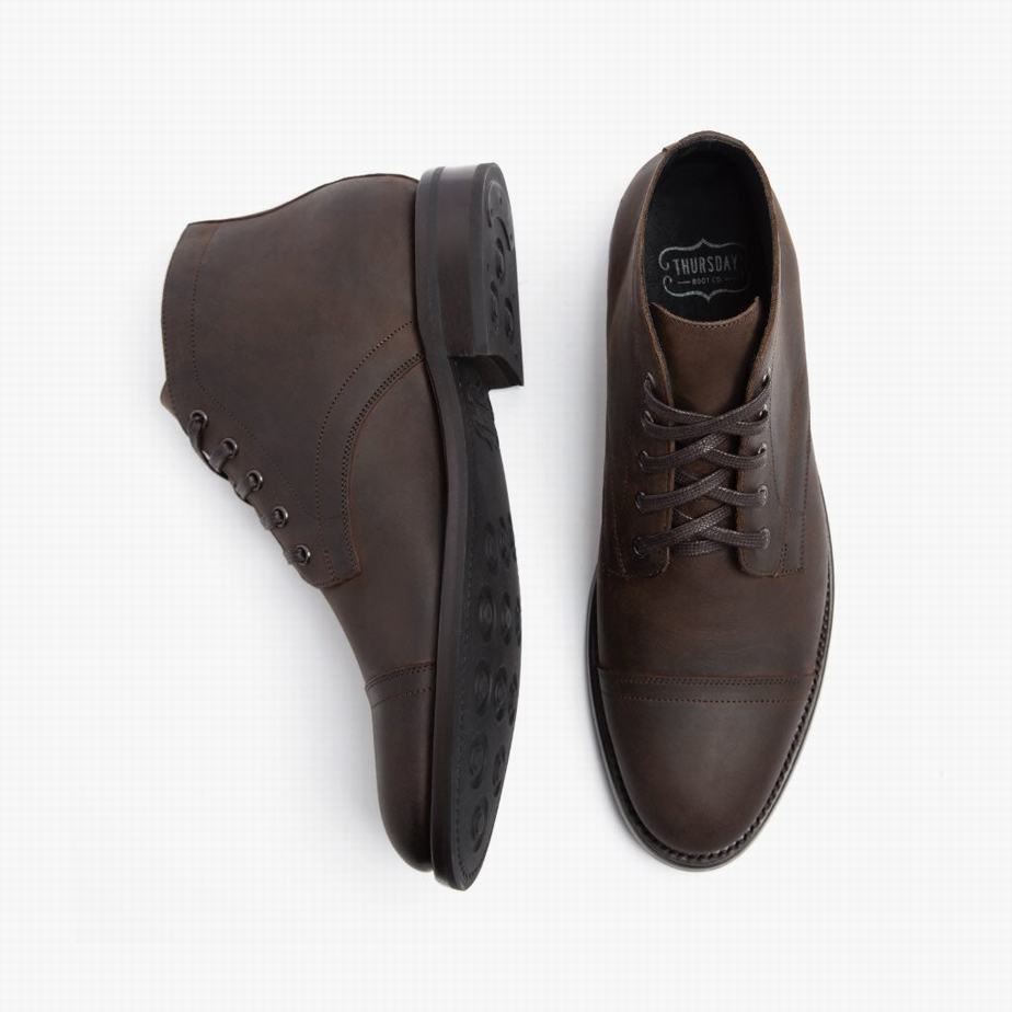 Buty Chukka Thursday Boots Cadet Męskie Brązowe | END497WD