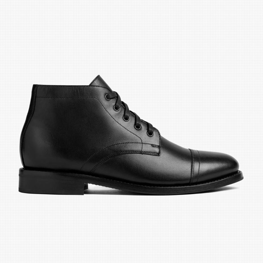 Buty Chukka Thursday Boots Cadet Męskie Czarne | FAQ5562JO