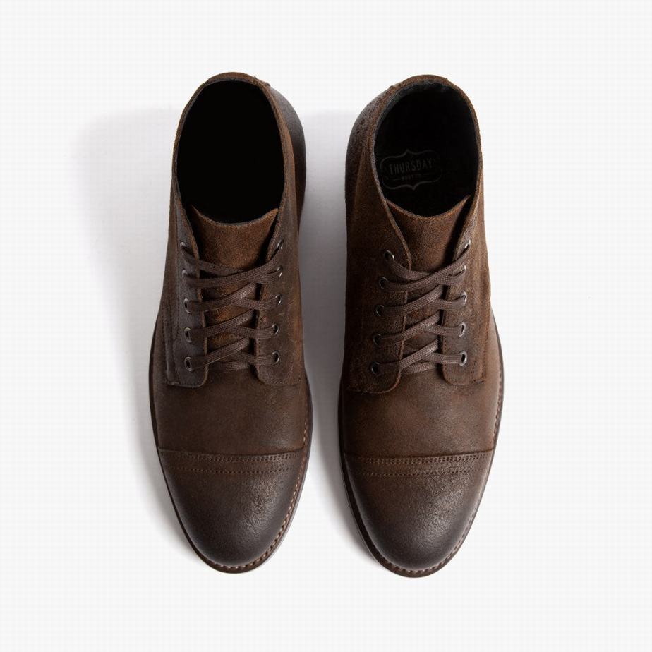 Buty Chukka Thursday Boots Cadet Męskie Mocha | CAW9032YW