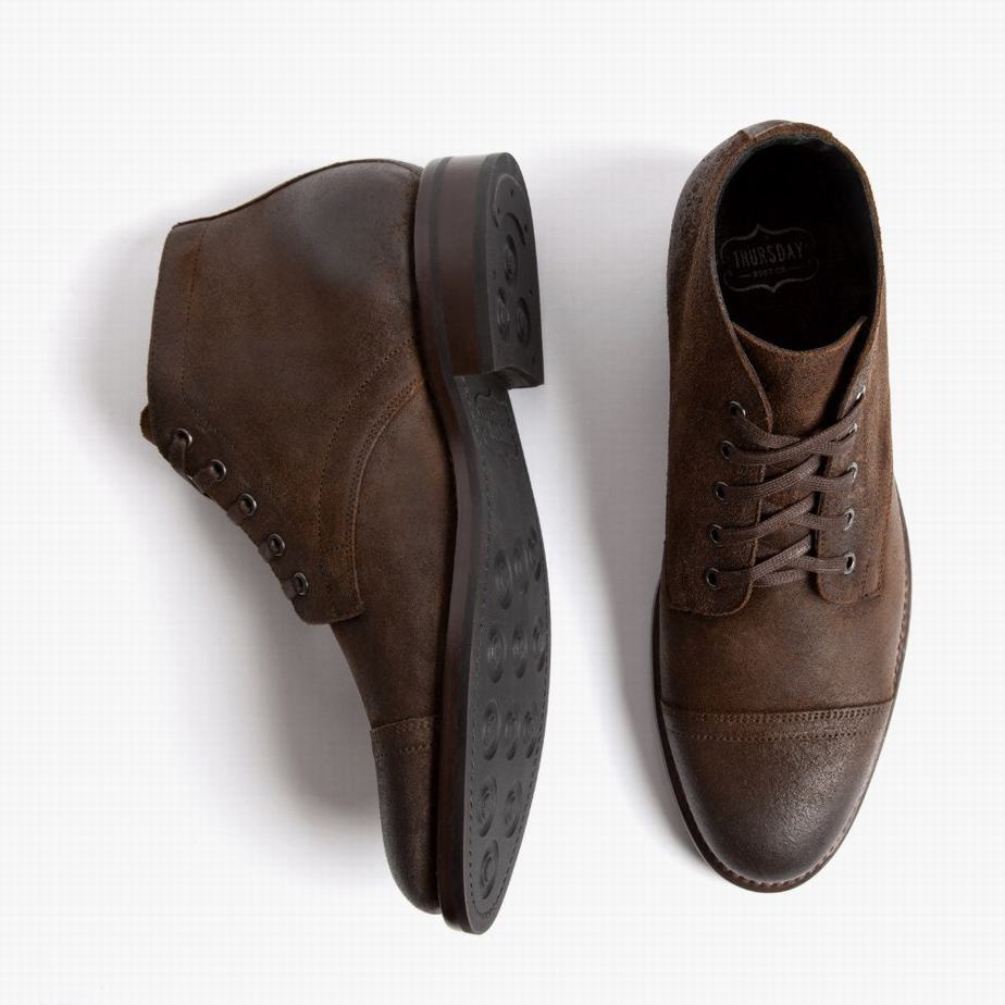 Buty Chukka Thursday Boots Cadet Męskie Mocha | CAW9032YW