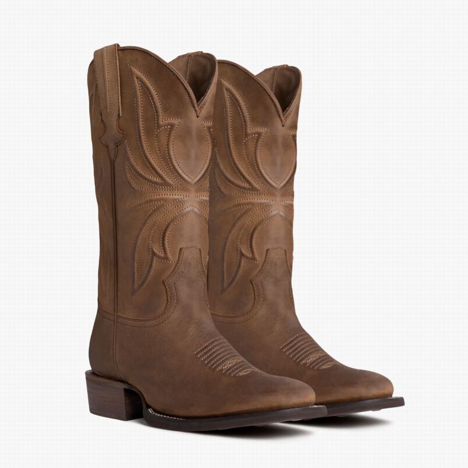 Buty Zachodnie Thursday Boots Desperado Męskie Brązowe | KWB4395MZ