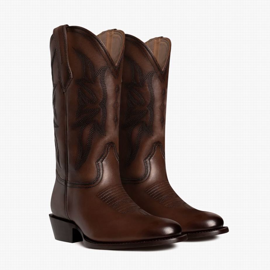 Buty Zachodnie Thursday Boots Maverick Męskie Brandy | TQA7241LR