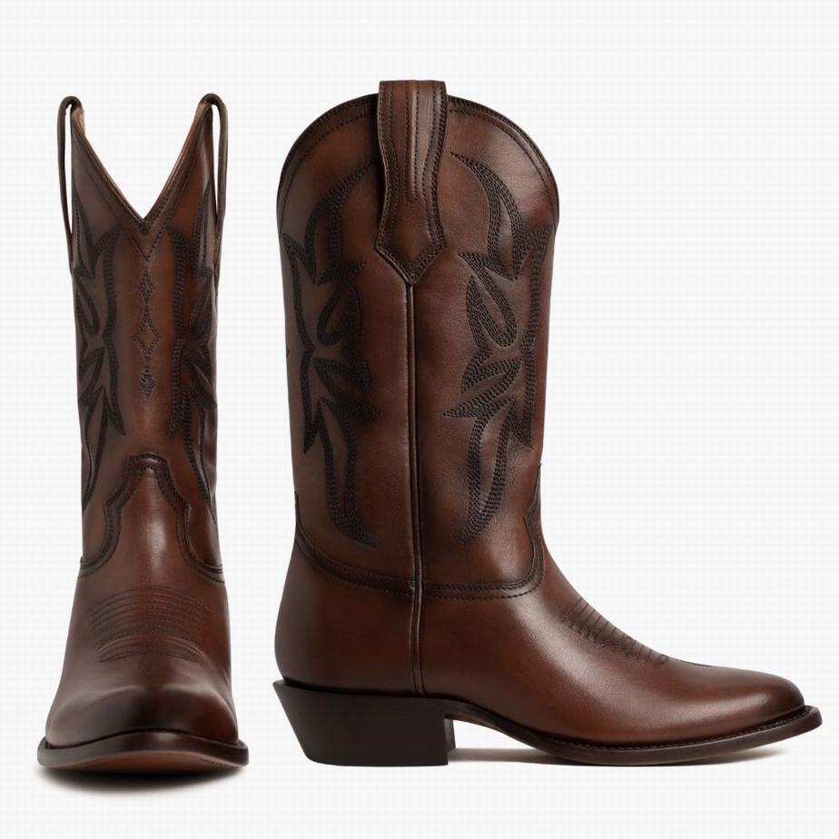 Buty Zachodnie Thursday Boots Maverick Męskie Brandy | TQA7241LR