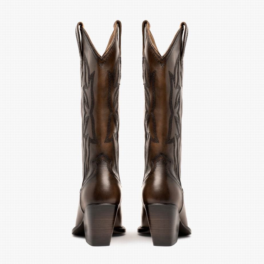 Buty Zachodnie Thursday Boots Rodeo Damskie Czekolada | HKA4339OZ