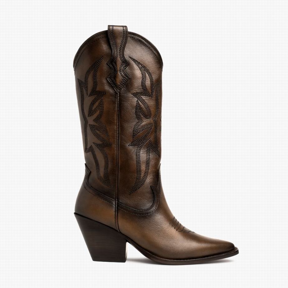 Buty Zachodnie Thursday Boots Rodeo Damskie Czekolada | HKA4339OZ