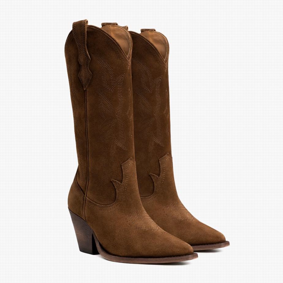 Buty Zachodnie Thursday Boots Rodeo Damskie Brązowe | IVH4914KS