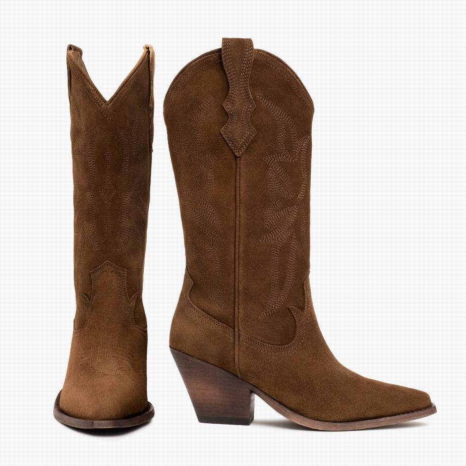 Buty Zachodnie Thursday Boots Rodeo Damskie Brązowe | IVH4914KS