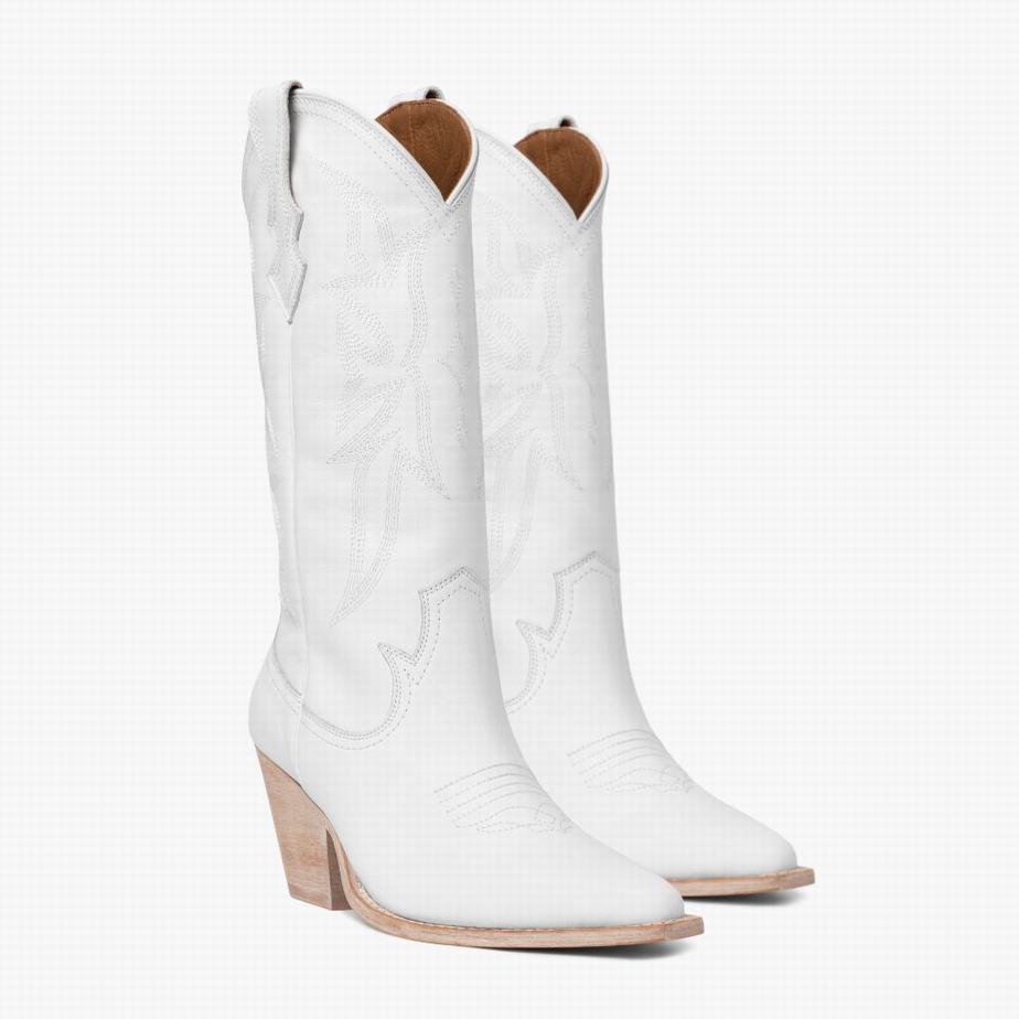 Buty Zachodnie Thursday Boots Rodeo Damskie Białe | ZQD2675VO