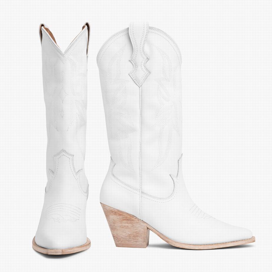 Buty Zachodnie Thursday Boots Rodeo Damskie Białe | ZQD2675VO