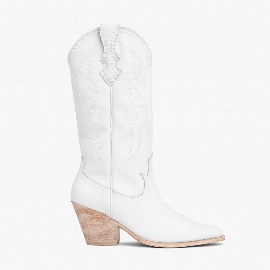 Buty Zachodnie Thursday Boots Rodeo Damskie Białe | ZQD2675VO