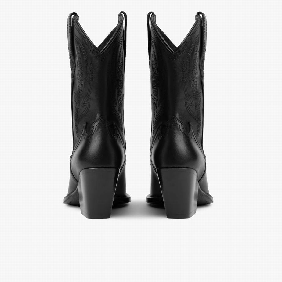 Buty Zachodnie Thursday Boots Sierra Damskie Czarne | EAN9694IW