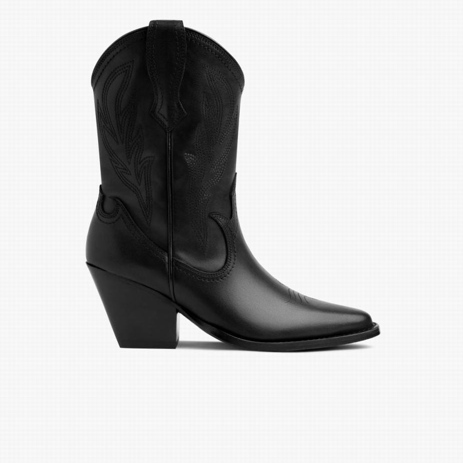 Buty Zachodnie Thursday Boots Sierra Damskie Czarne | EAN9694IW