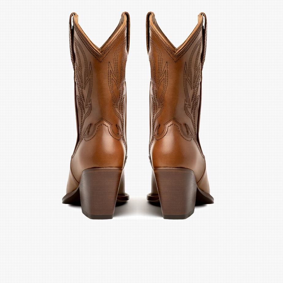 Buty Zachodnie Thursday Boots Sierra Damskie Brązowe | BTW7690IT