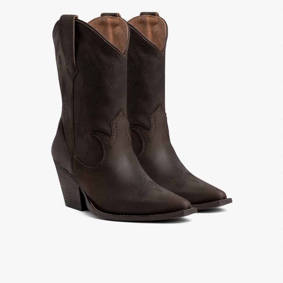 Buty Zachodnie Thursday Boots Sierra Damskie Brązowe | KNJ796KF