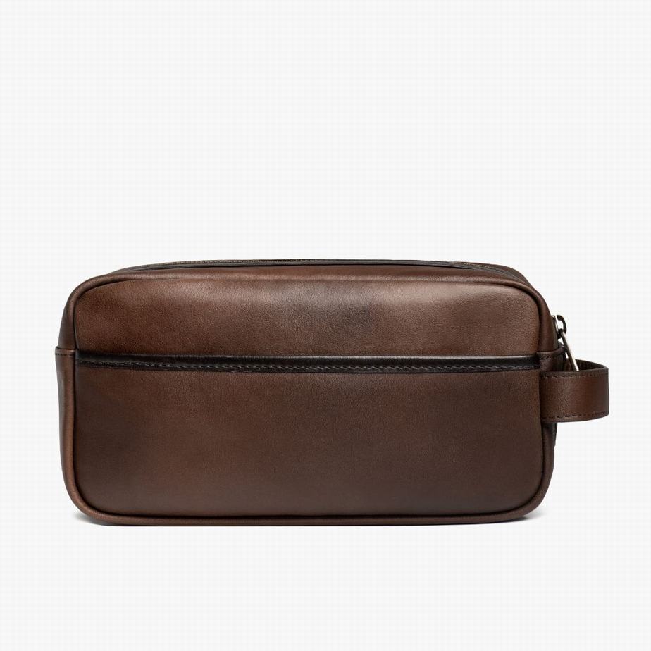 Kosmetyczki Thursday Boots Dopp Kit Męskie Czekolada | QVI6398QN