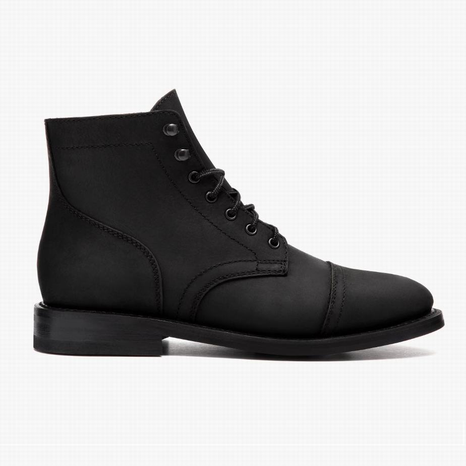 Kozaki Sznurowane Thursday Boots Captain Męskie Czarne | CYS9287HY