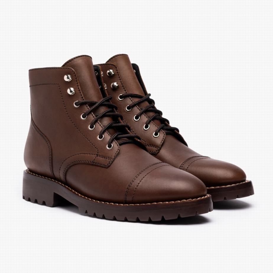 Kozaki Sznurowane Thursday Boots Captain StormKing® Męskie Czekolada | LGV1861FI