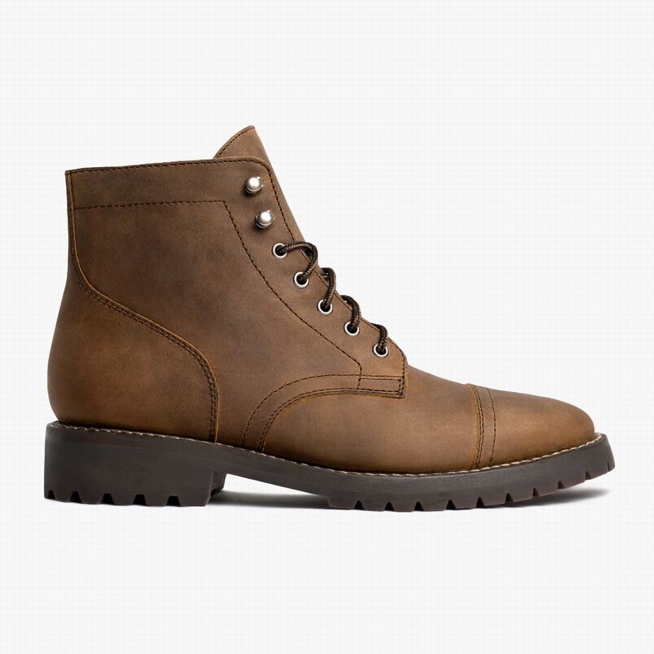 Kozaki Sznurowane Thursday Boots Captain StormKing® Męskie Brązowe | UQK9297WY