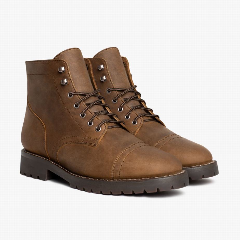 Kozaki Sznurowane Thursday Boots Captain StormKing® Męskie Brązowe | UQK9297WY